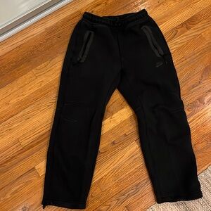Nike tech fleece open leg pants